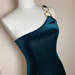 Emerald Green Mini Dress